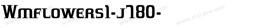 Wmflowers1-j78O字体转换