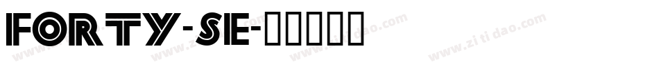FORTY-SE字体转换