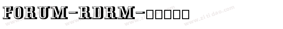 Forum-RdrM字体转换