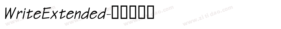 WriteExtended字体转换