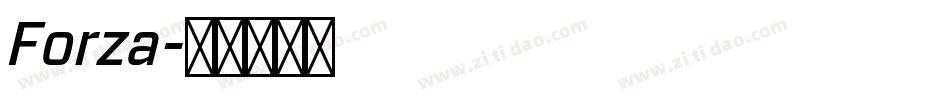 Forza字体转换