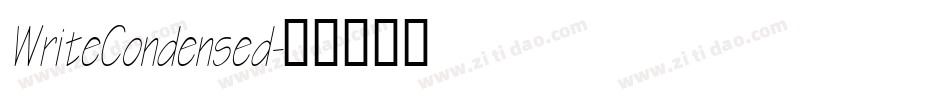 WriteCondensed字体转换