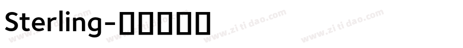 Sterling字体转换