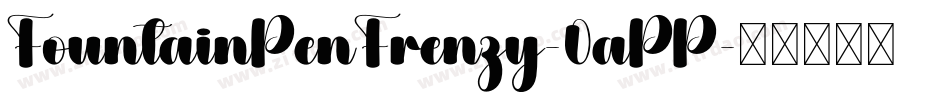 FountainPenFrenzy-0aPP字体转换