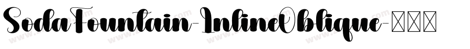 SodaFountain-InlineOblique字体转换
