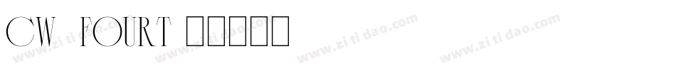 CW_FOURT字体转换