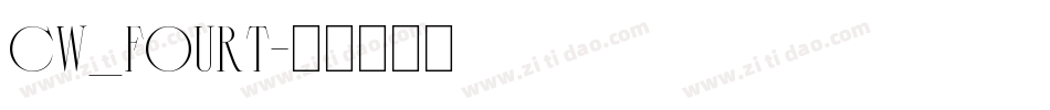 CW_FOURT字体转换