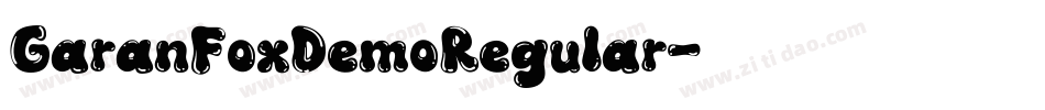 GaranFoxDemoRegular字体转换
