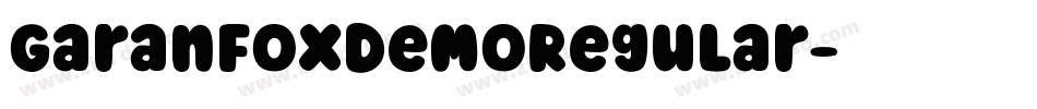 GaranFoxDemoRegular字体转换