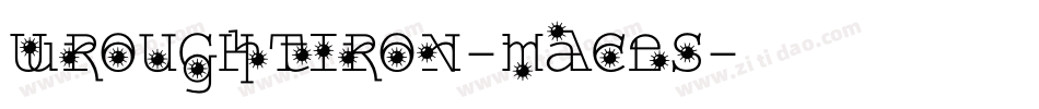 WroughtIron-Maces字体转换