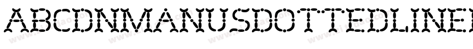 AbcDNManusDottedLined字体转换