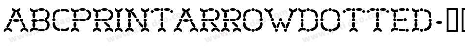 AbcPrintArrowDotted字体转换