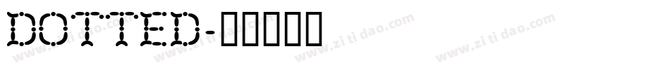 Dotted字体转换