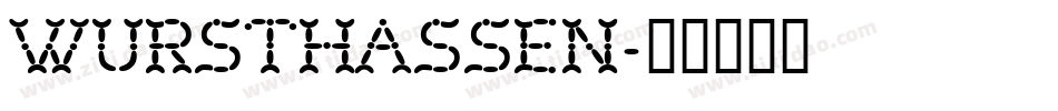 WurstHassen字体转换