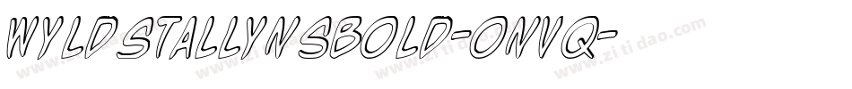 WyldStallynsBold-onvq字体转换