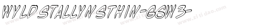 WyldStallynsThin-g6w3字体转换
