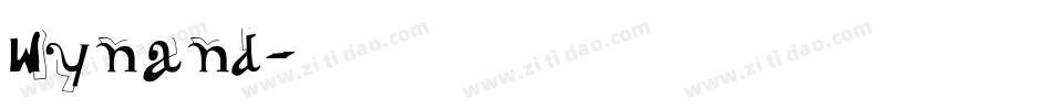 Wynand字体转换