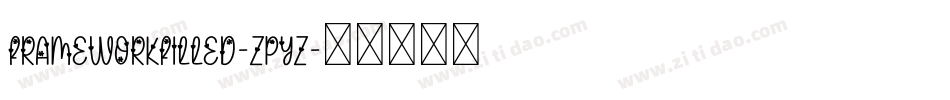 FrameWorkFilled-ZPYZ字体转换