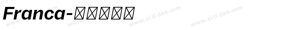 Franca字体转换
