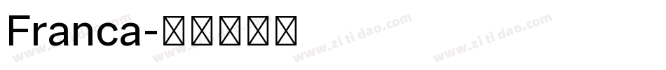 Franca字体转换