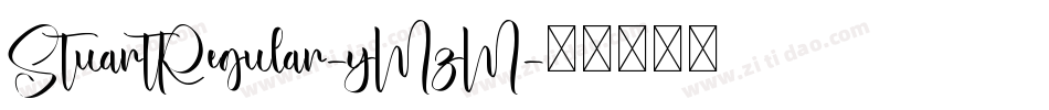 StuartRegular-yMzM字体转换