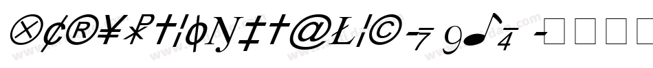 XCryptionItalic-7gj4字体转换