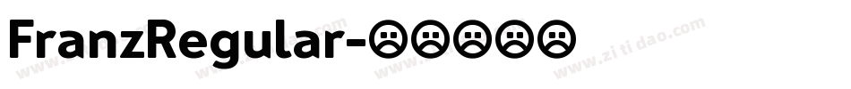 FranzRegular字体转换