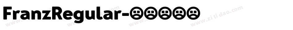 FranzRegular字体转换