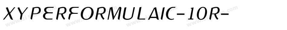 XYPERFORMULAIC-10R字体转换