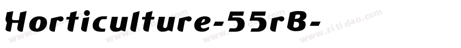 Horticulture-55rB字体转换