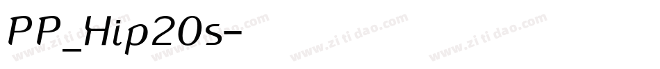 PP_Hip20s字体转换
