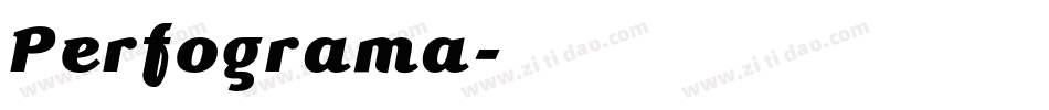 Perfograma字体转换
