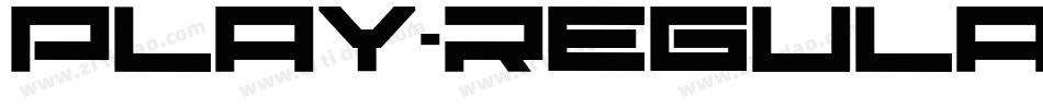 Play-Regular字体转换