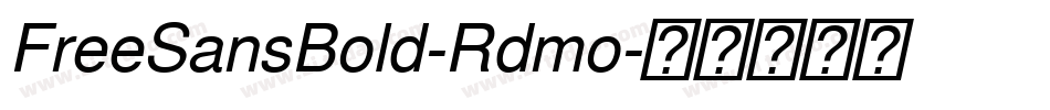 FreeSansBold-Rdmo字体转换
