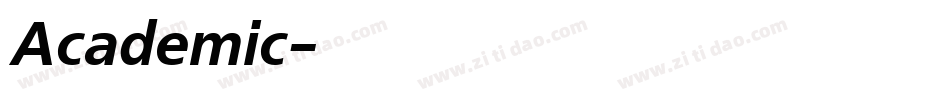 Academic字体转换