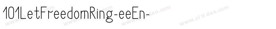 101LetFreedomRing-eeEn字体转换