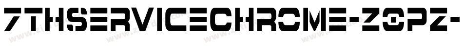 7ThServiceChrome-Z0pz字体转换