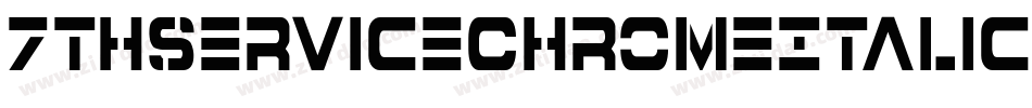 7ThServiceChromeItalic-34l8字体转换