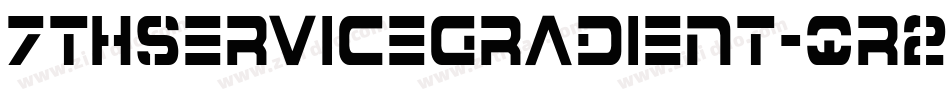 7ThServiceGradient-qr25字体转换