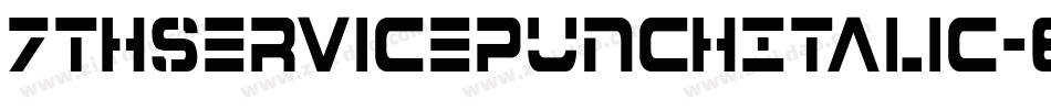 7ThServicePunchItalic-6WRA字体转换