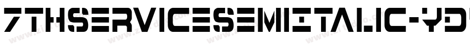 7ThServiceSemiItalic-ydYe字体转换