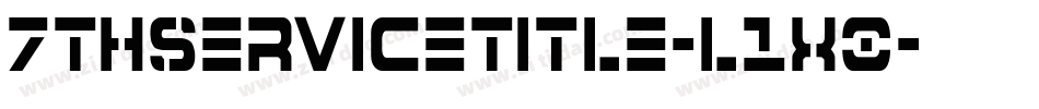 7ThServiceTitle-l1x0字体转换