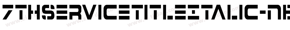 7ThServiceTitleItalic-nBA0字体转换