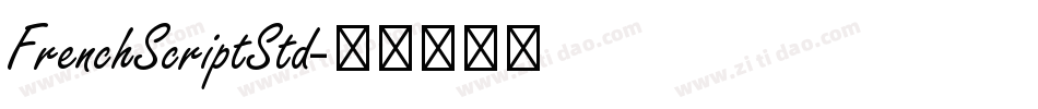 FrenchScriptStd字体转换