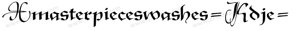 Xmasterpieceswashes-Kdje字体转换