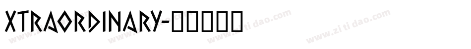 XTRAORDINARY字体转换