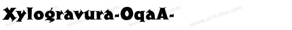 Xylogravura-OqaA字体转换