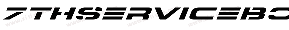 7ThServiceBoldItalic-OvGp字体转换