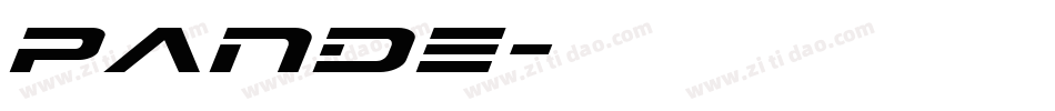 pande字体转换