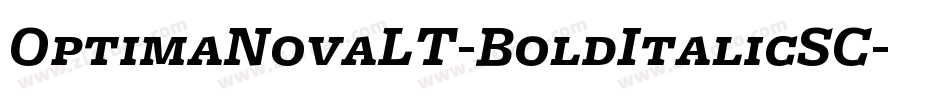 OptimaNovaLT-BoldItalicSC字体转换